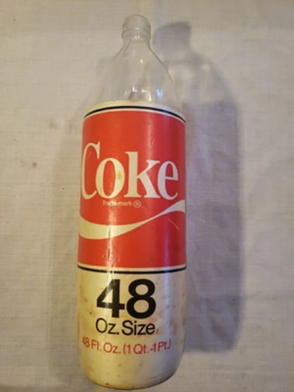Rare Vintage Coke Bottle 48 Oz. Insulated Glass